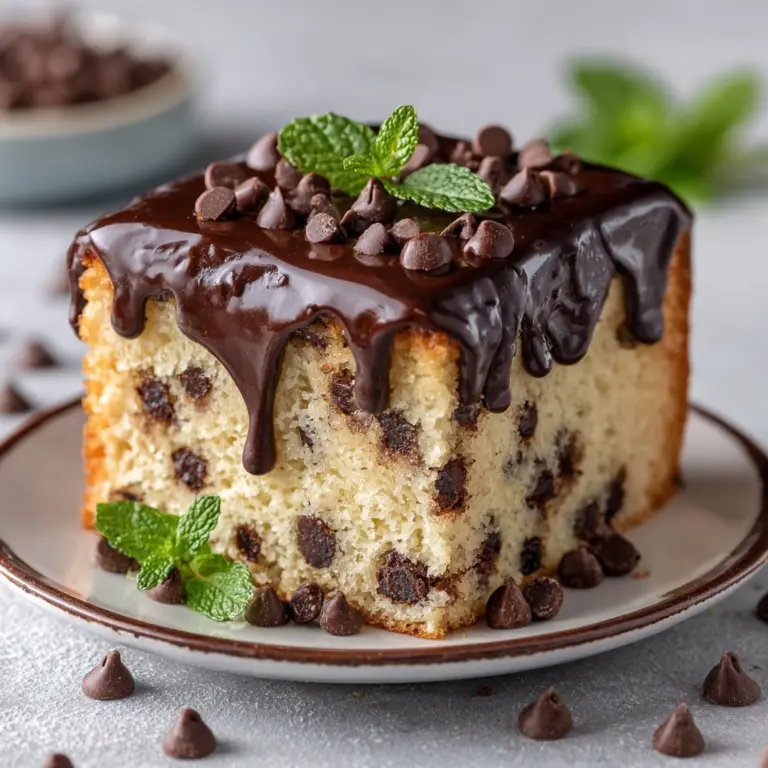 Chocolate Chip Banana Cake Recipe