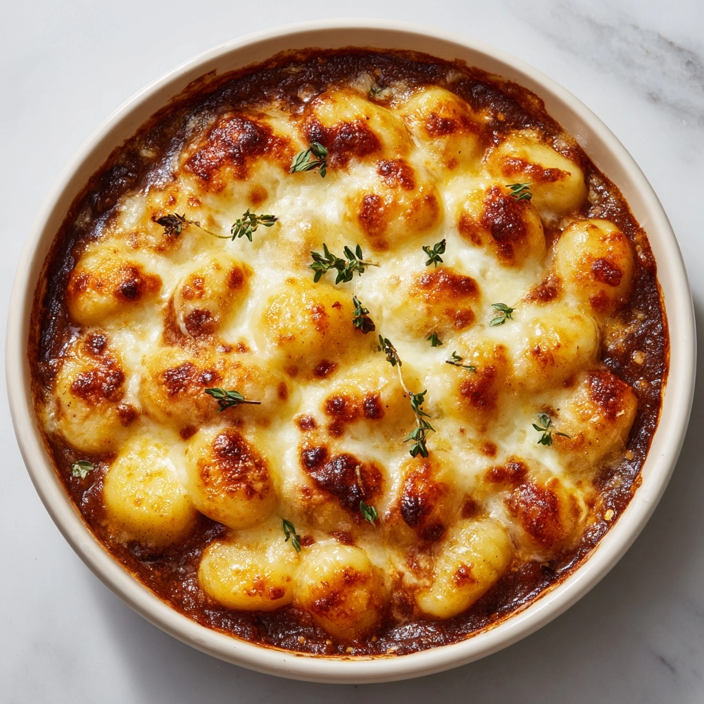 Baked French Onion Gnocchi Recipe - Recipe Image