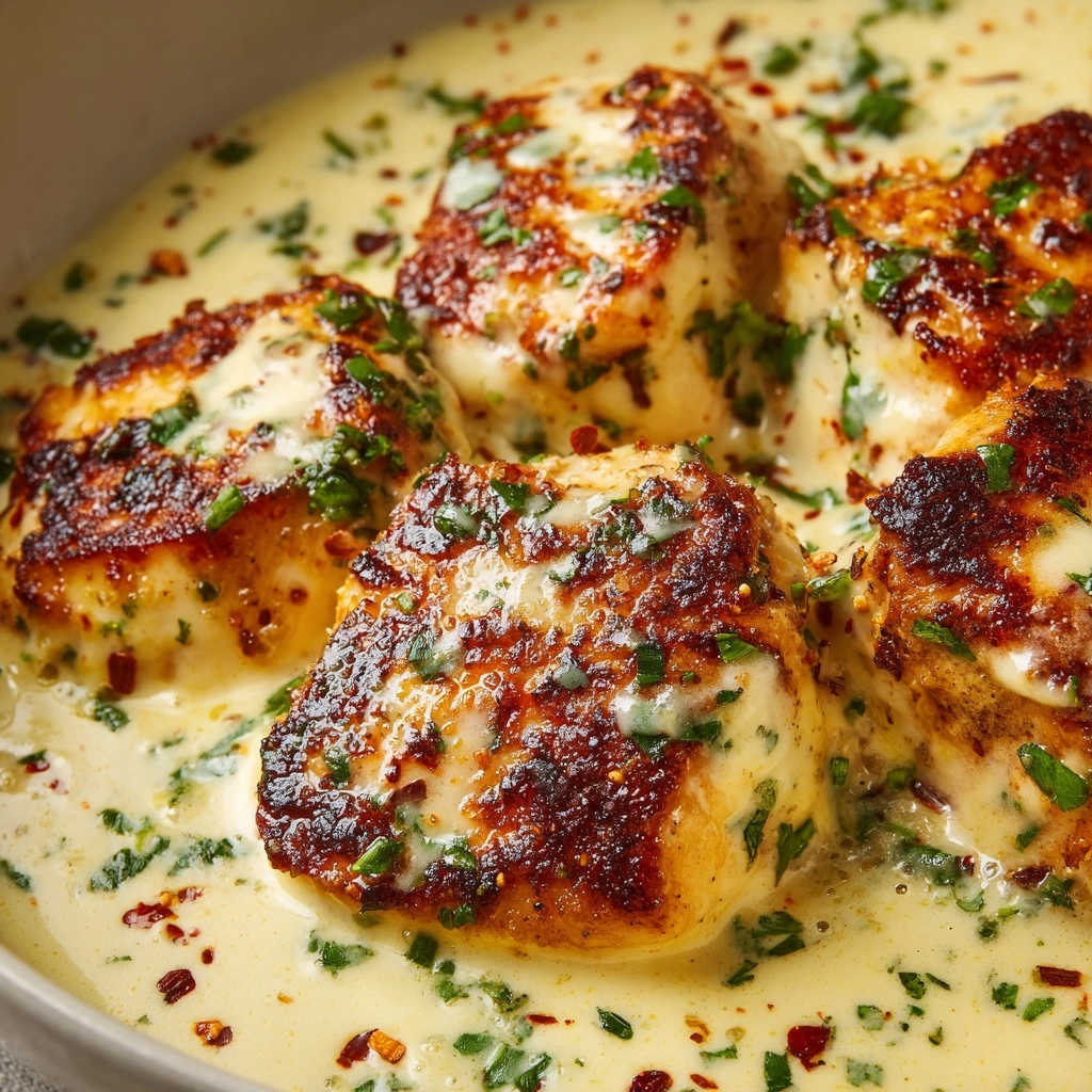 Creamy Garlic Butter Chicken Recipe - Recipe Image