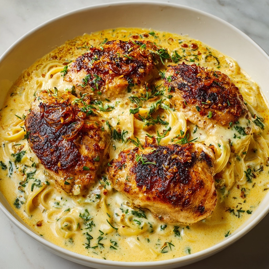 Creamy Lemon Herb Parmesan Chicken Recipe - Recipe Image