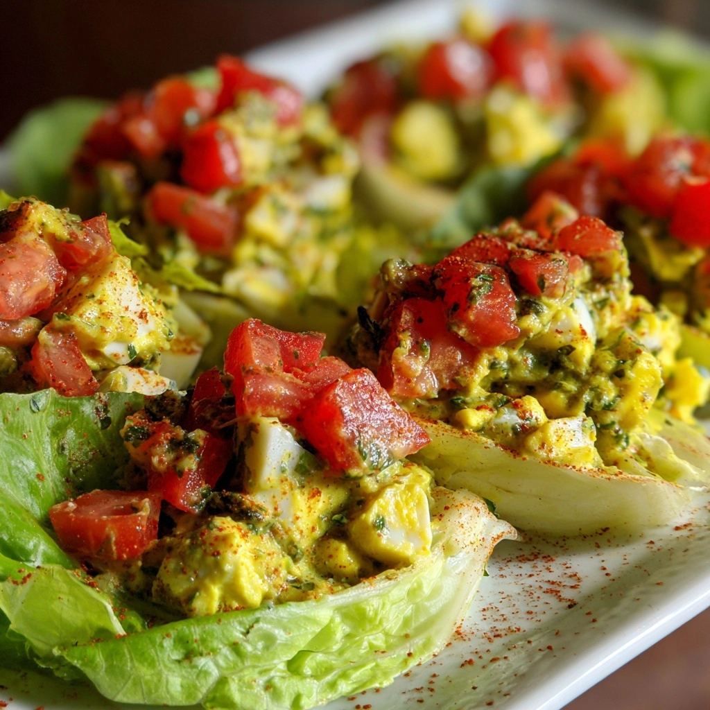 BLT Egg Salad Lettuce Wraps Recipe - Recipe Image