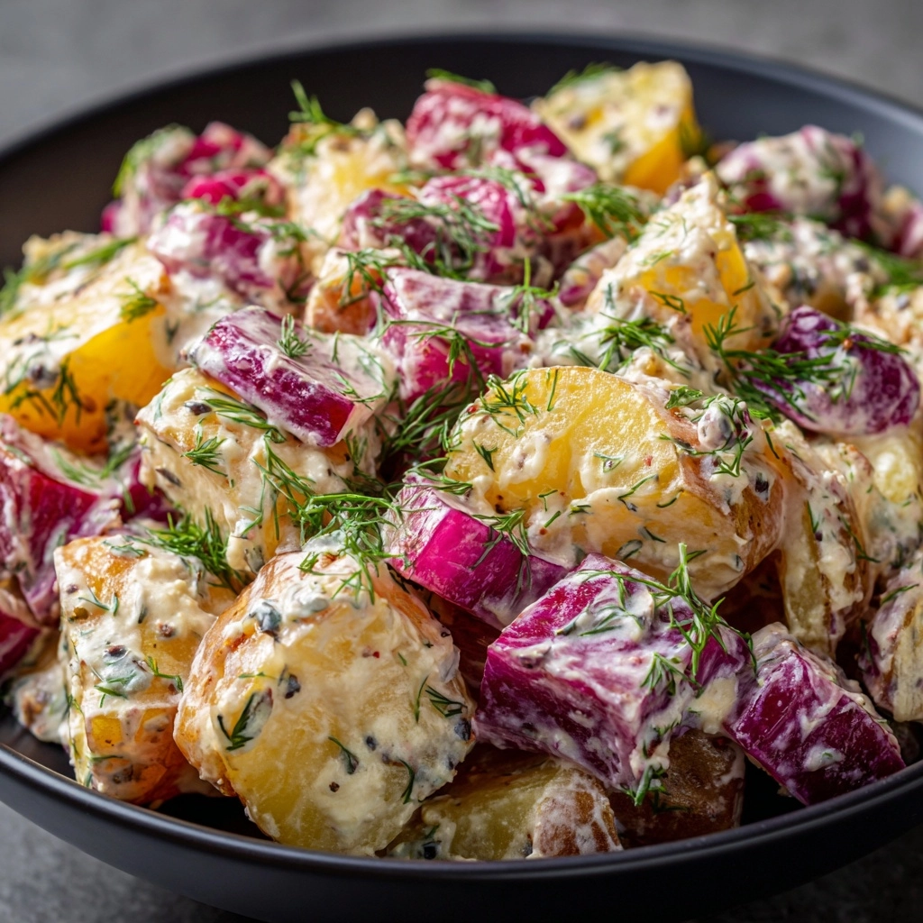 Smashed Potato Salad Recipe - Recipe Image