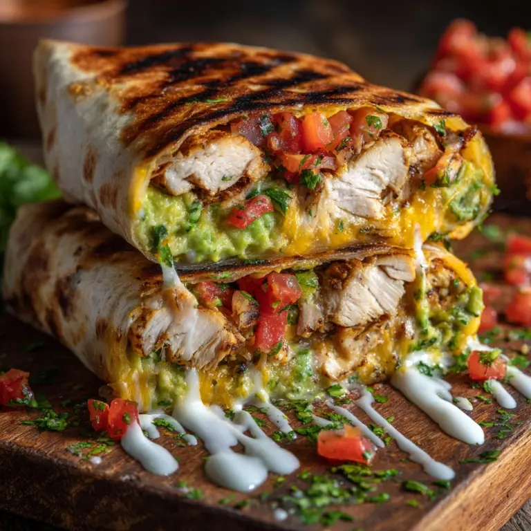 Chicken Avocado Ranch Burritos Recipe