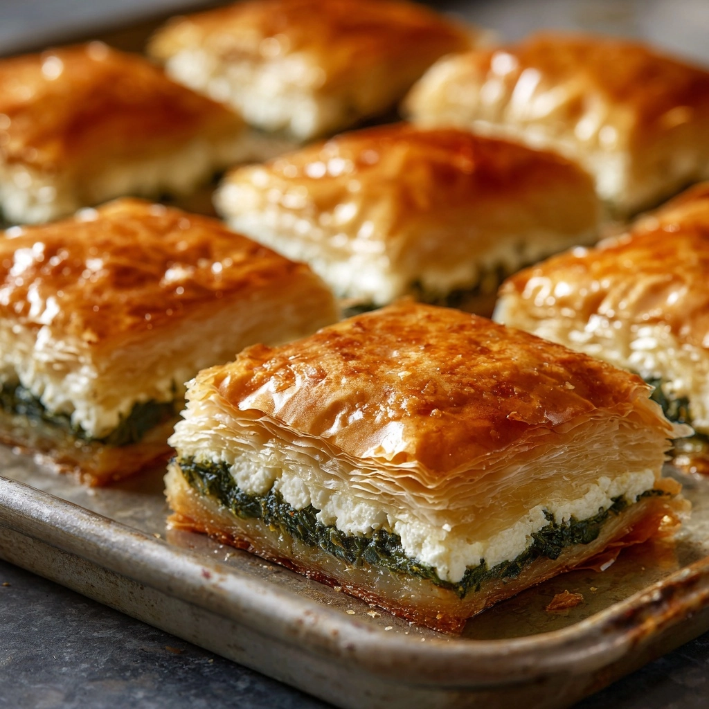 Savory Spinach & Feta Puff Pastry Bites Recipe - Recipe Image