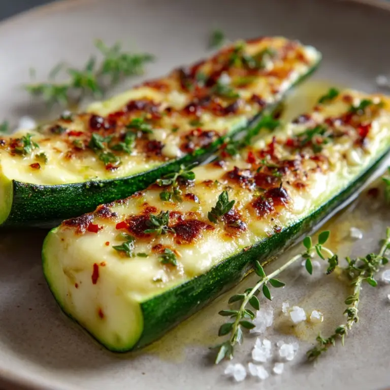 Cheesy Garlic Zucchini Steaks Recipe