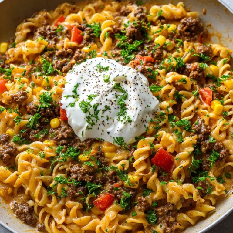 Creamy Ranch Beef Bowtie Skillet with Sweet Corn Magic Recipe