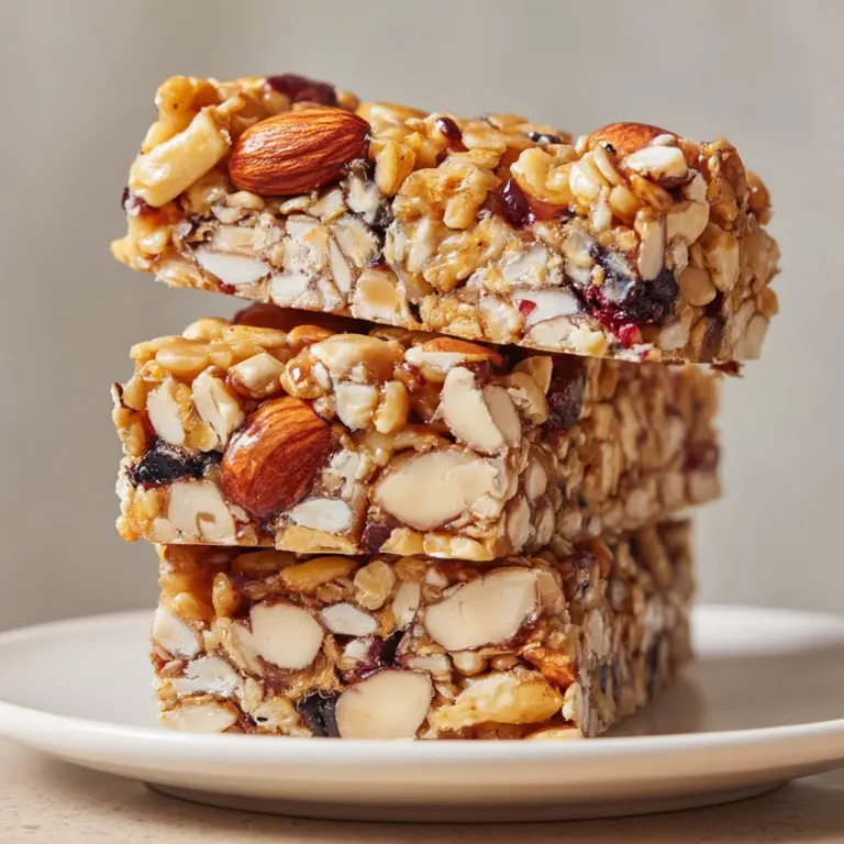 Homemade Banana Granola Bars Recipe