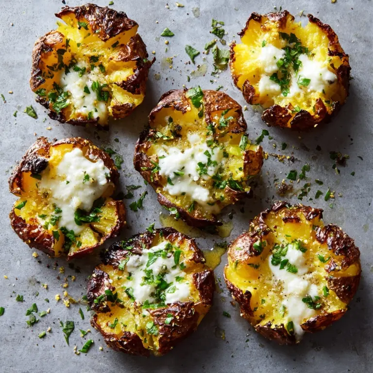 Air-Fryer Smashed Potatoes Recipe