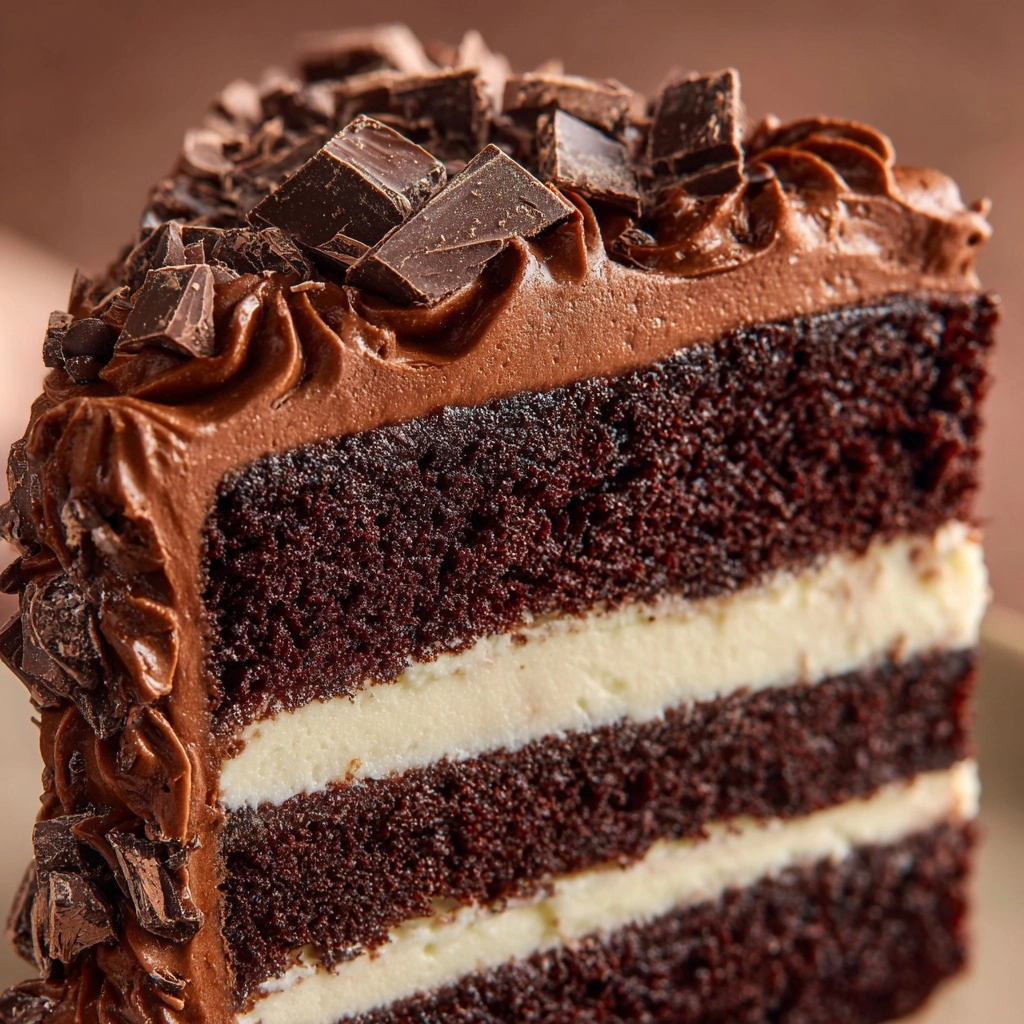 Hershey’s Chocolate Cake with Cream Cheese Filling Recipe - Recipe Image
