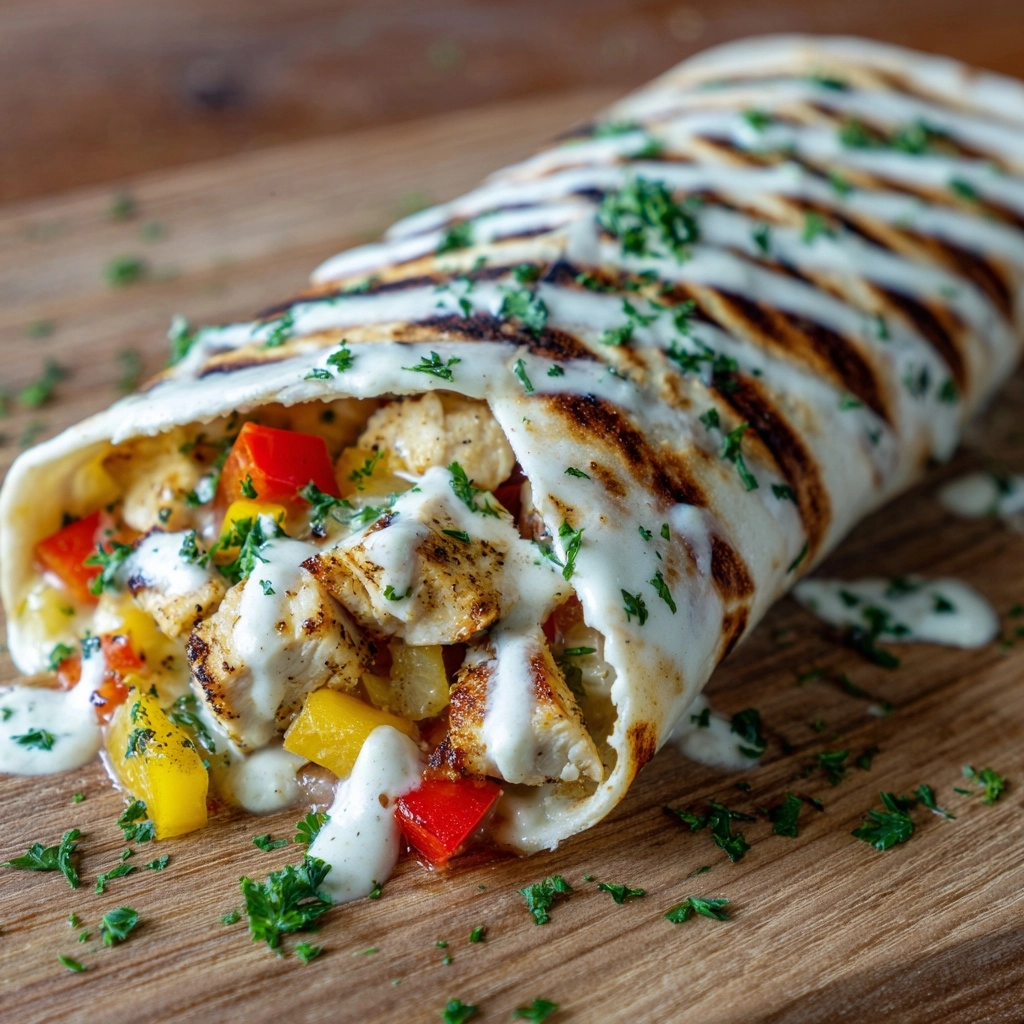 Creamy Chicken Tortilla Wraps Recipe - Recipe Image