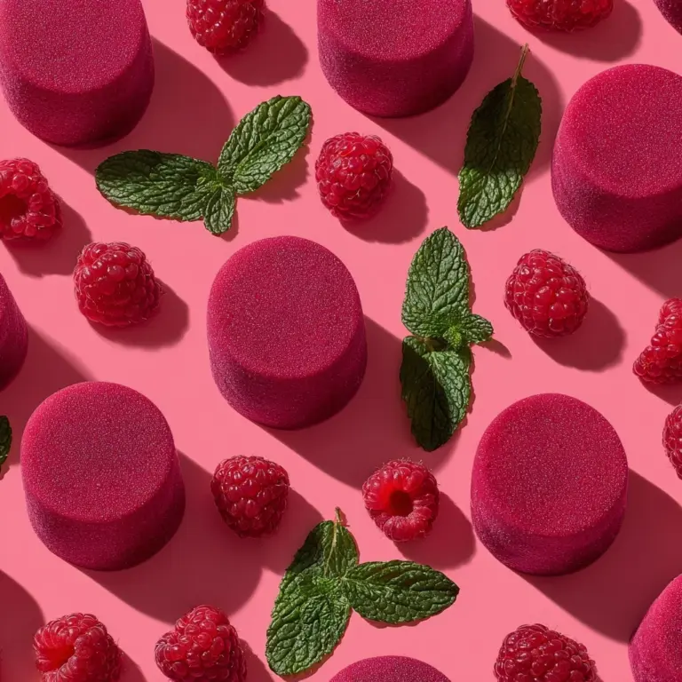 Raspberry Sorbet with Fresh Mint Recipe