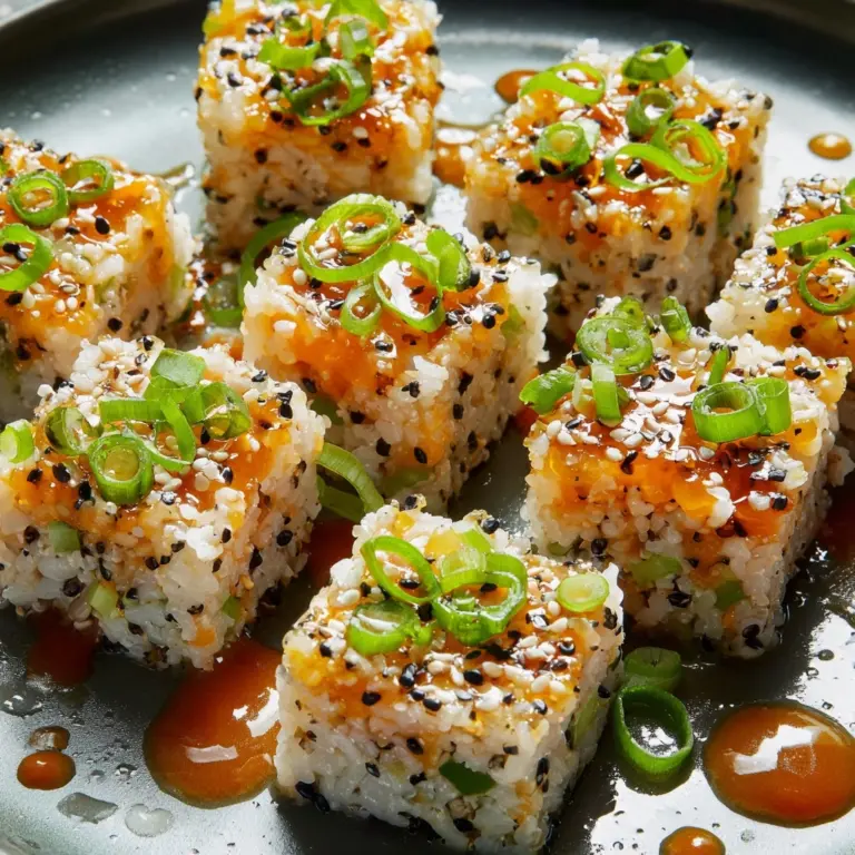 Crunchy Sushi Bites with Spicy Tuna Recipe