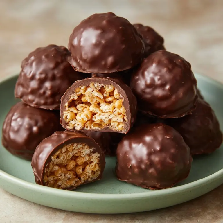 Chocolate Rice Krispie Balls Recipe