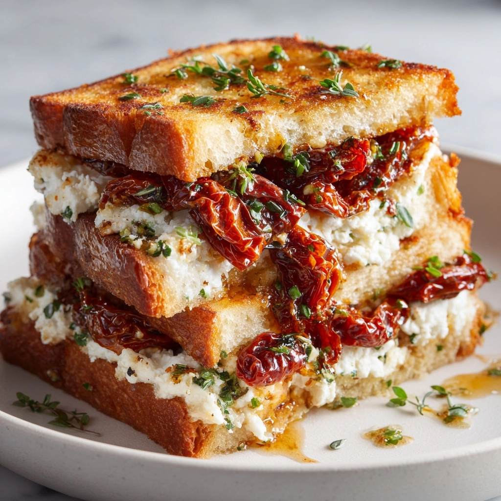 Sun-Dried Tomato and Feta Stuffed French Toast Recipe - Recipe Image