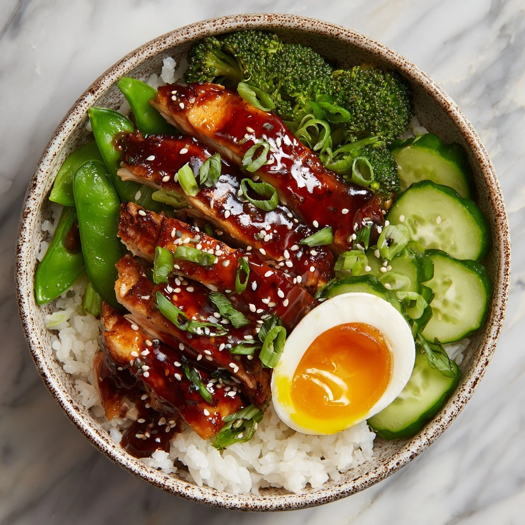 Sticky Chicken Rice Bowls Recipe - Recipe Image