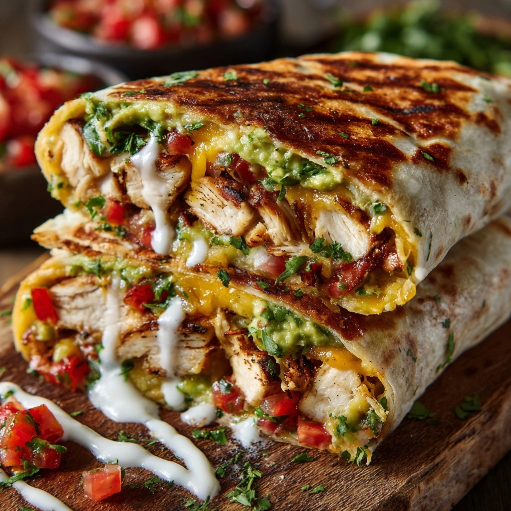 Chicken Avocado Ranch Burritos Recipe - Recipe Image
