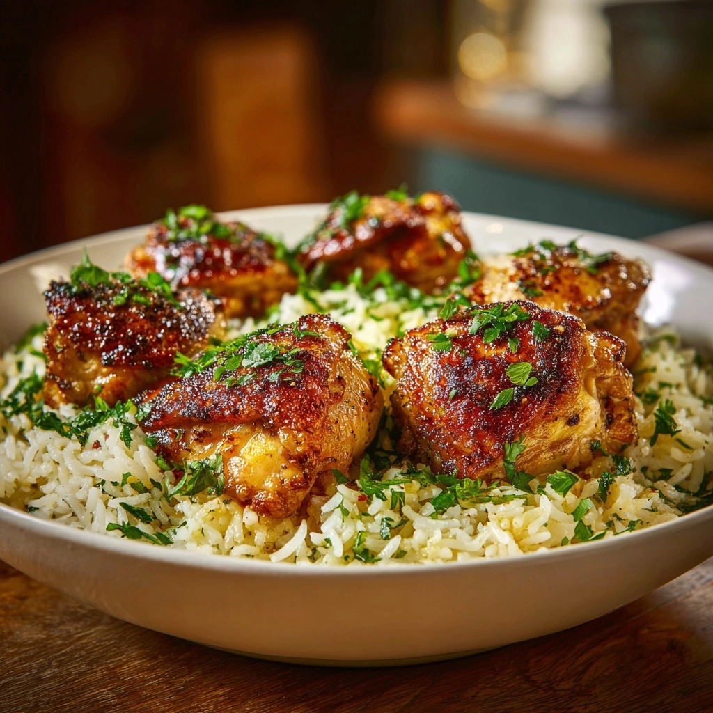 Chicken Scampi with Garlic Parmesan Rape Recipe - Recipe Image