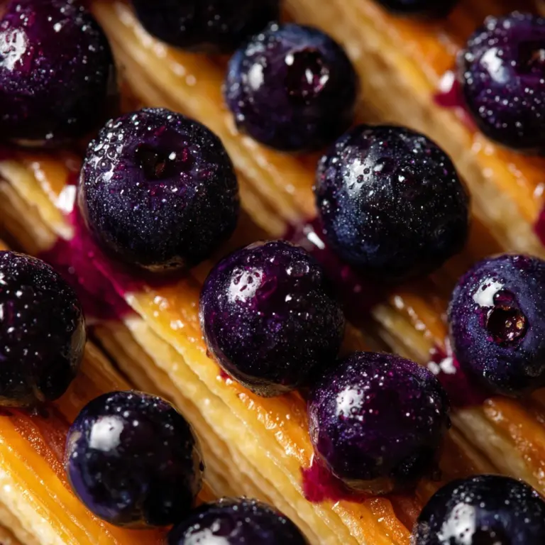 Lemon-Blueberry Puff Pastry Tart Recipe