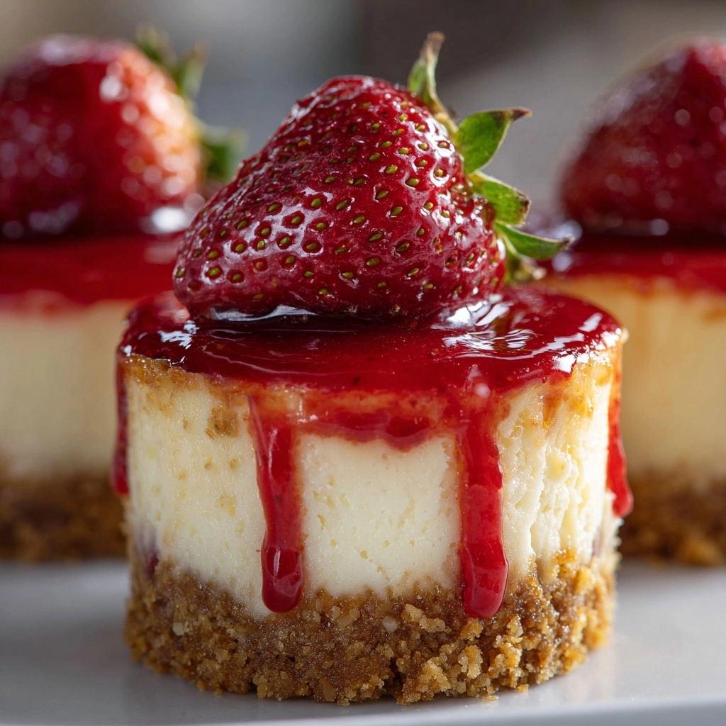 Mini Strawberry Cheesecakes Recipe - Recipe Image
