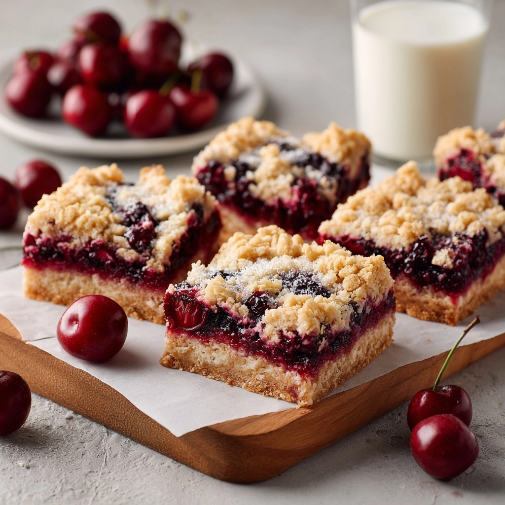 Cherry Crumble Bars Recipe - Recipe Image