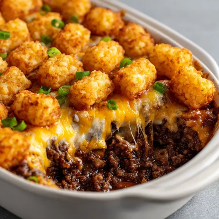 Tater Tot Casserole with Ground Beef Recipe
