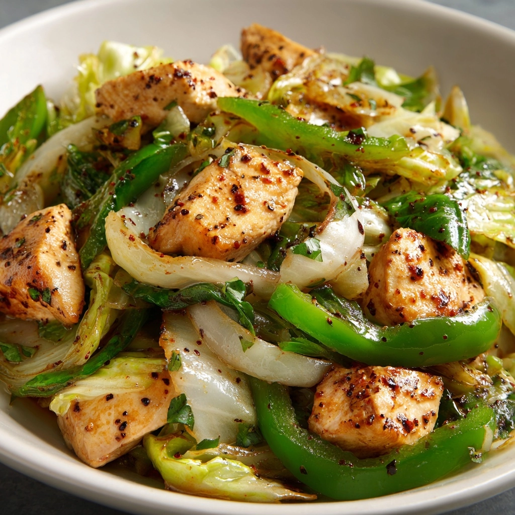 Chinese Chicken Cabbage Stir-Fry Recipe - Recipe Image