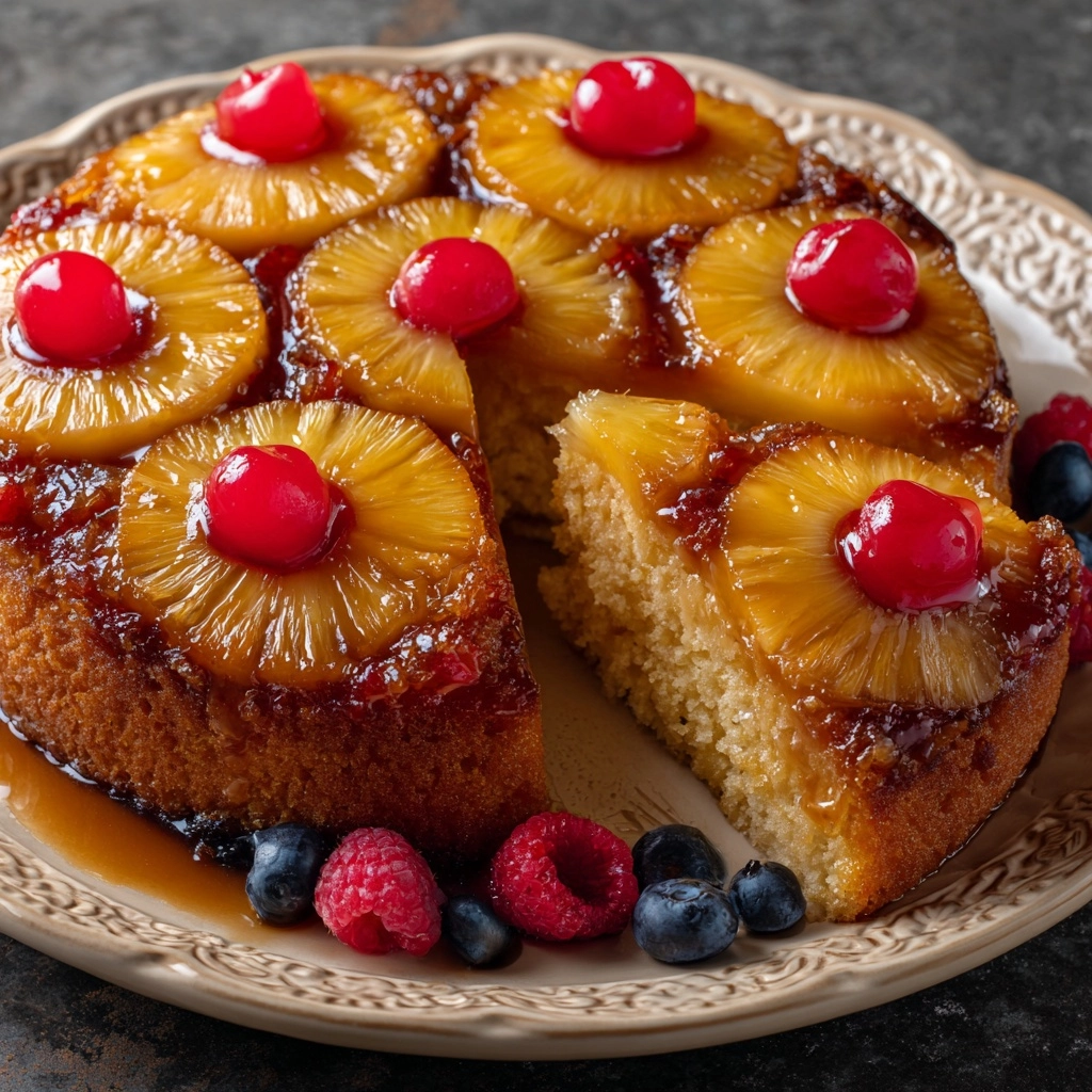 Pineapple Upside-Down Cake Recipe - Recipe Image