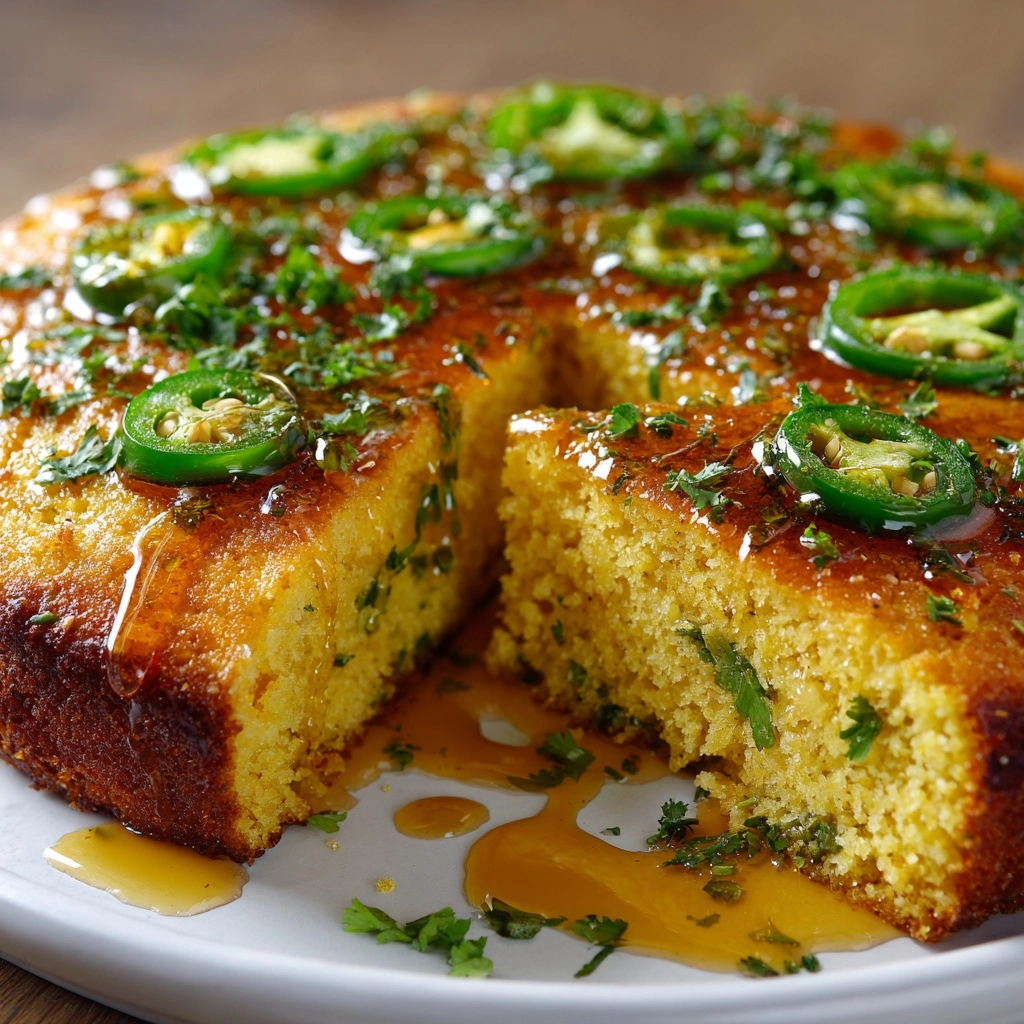 Jalapeño Cornbread with Tangy Lime Honey Glaze Recipe - Recipe Image