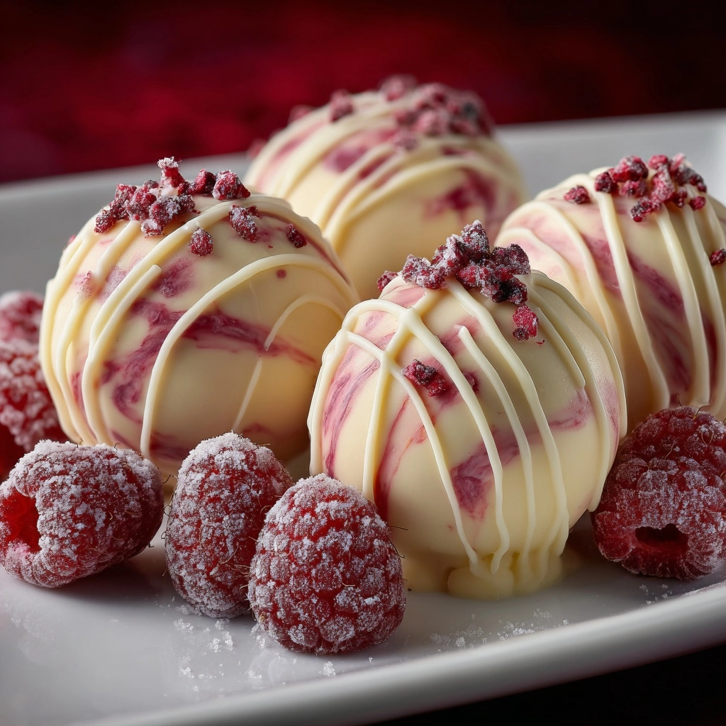 White Chocolate Raspberry Cheesecake Balls Recipe
