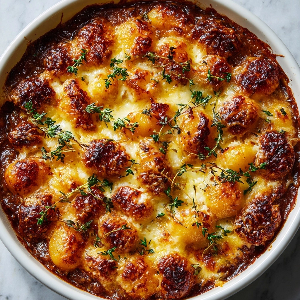 Baked French Onion Gnocchi Recipe - Recipe Image