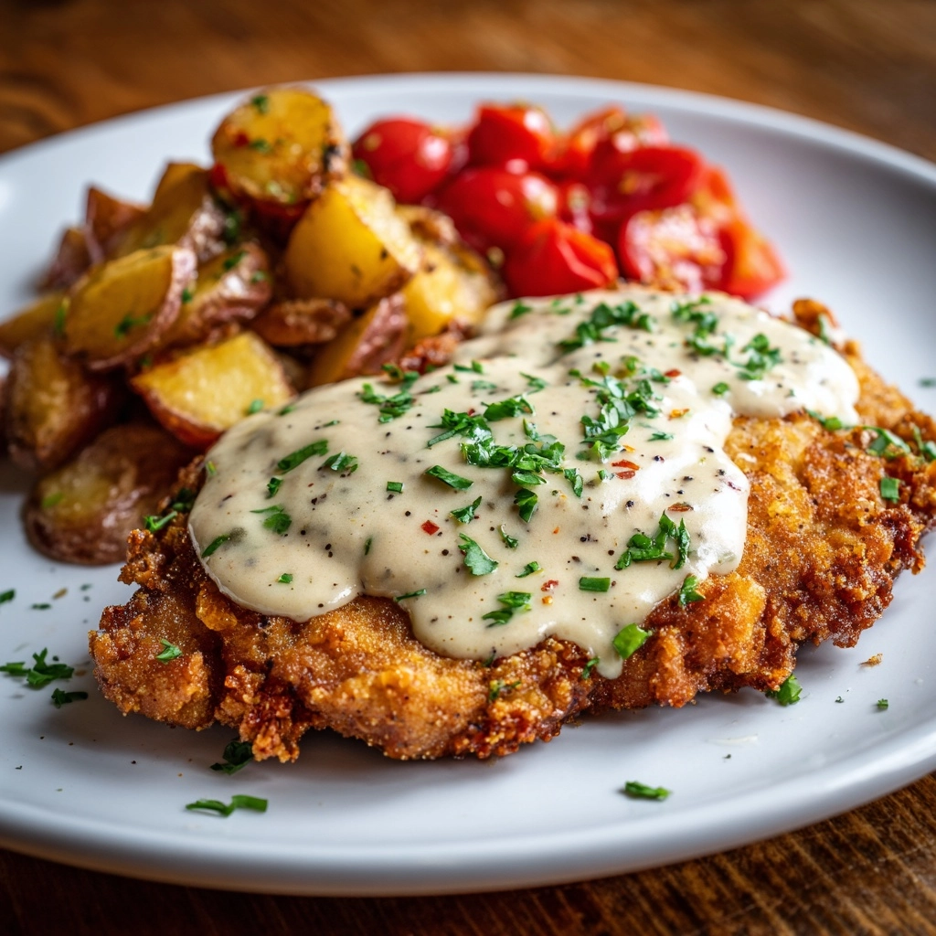 Southern Fried Chicken with Creamy Gravy Recipe