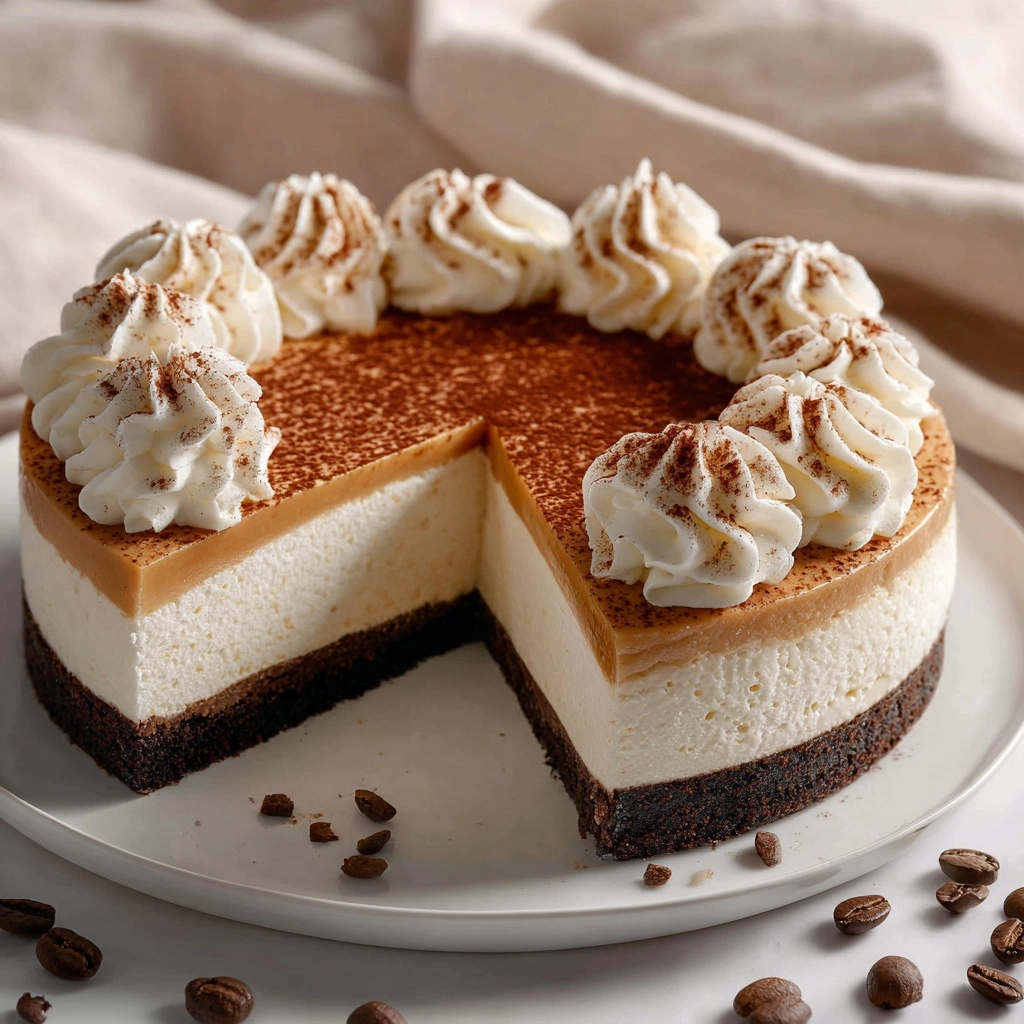 Sumptuous Espresso-Infused Biscuit and Cream Cheese Cake Recipe - Recipe Image