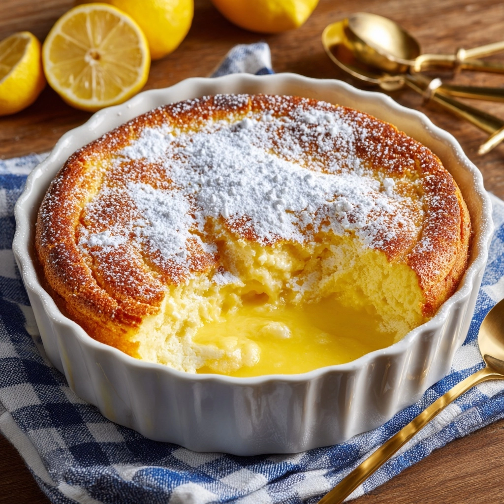 Magic Lemon Cobbler Recipe - Recipe Image