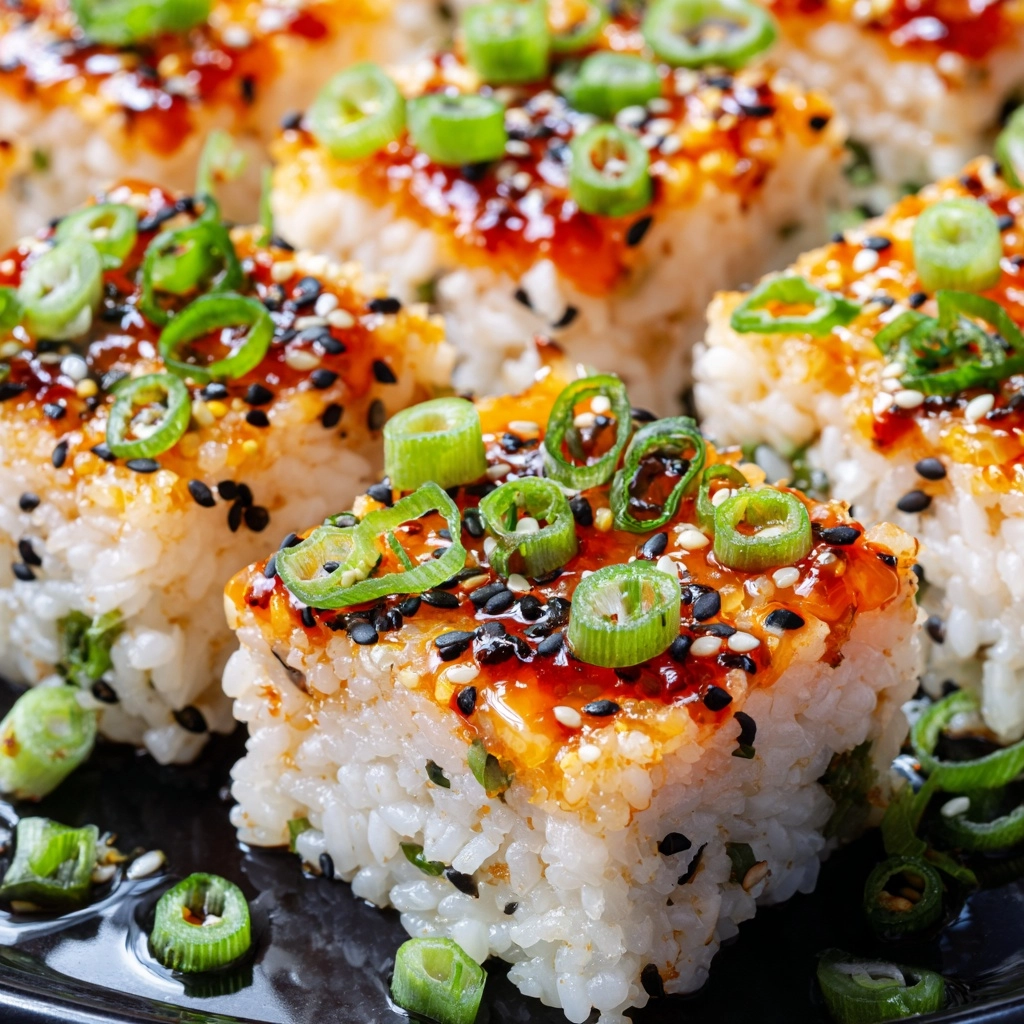Crunchy Sushi Bites with Spicy Tuna Recipe - Recipe Image