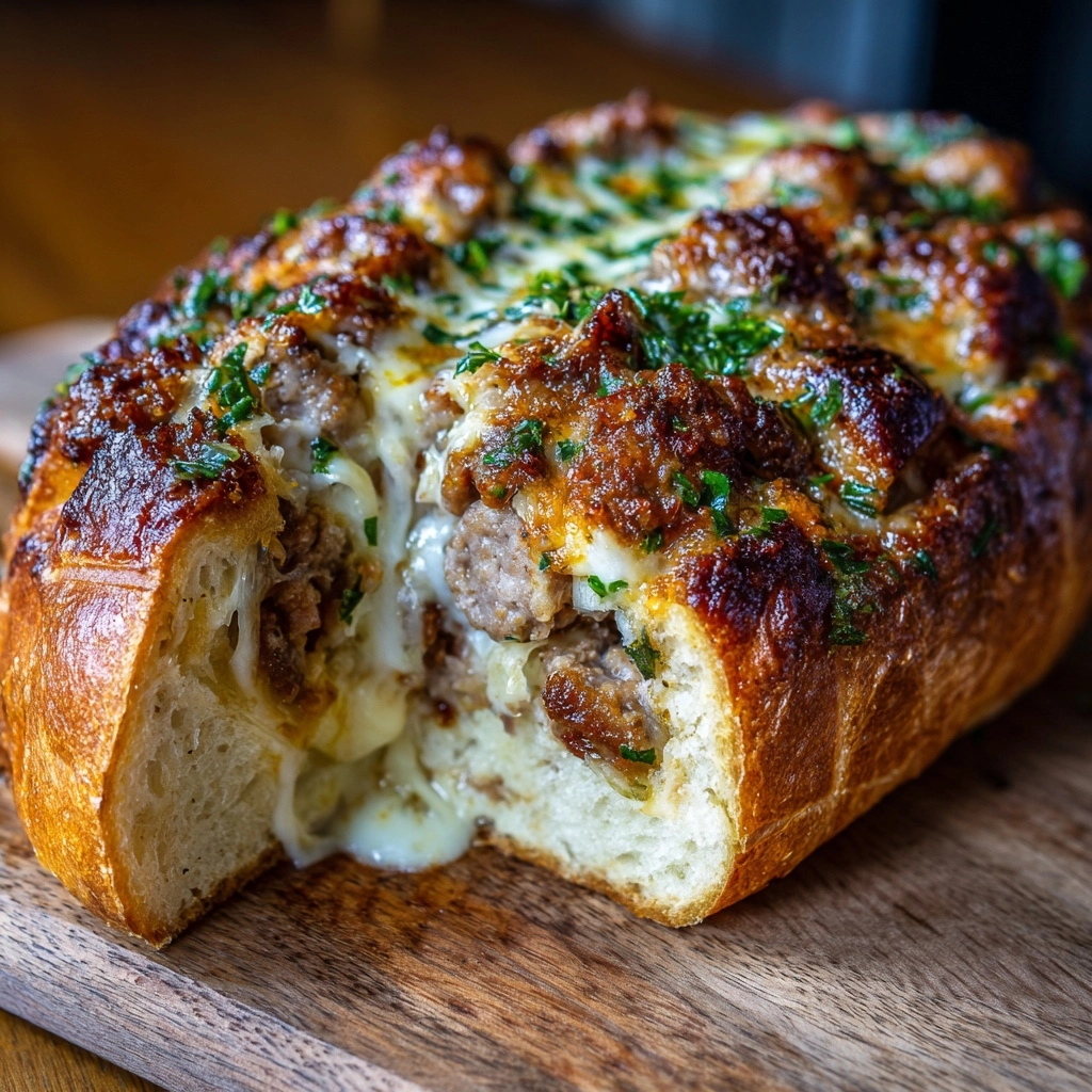 Sausage and Cheese Bread Recipe - Recipe Image