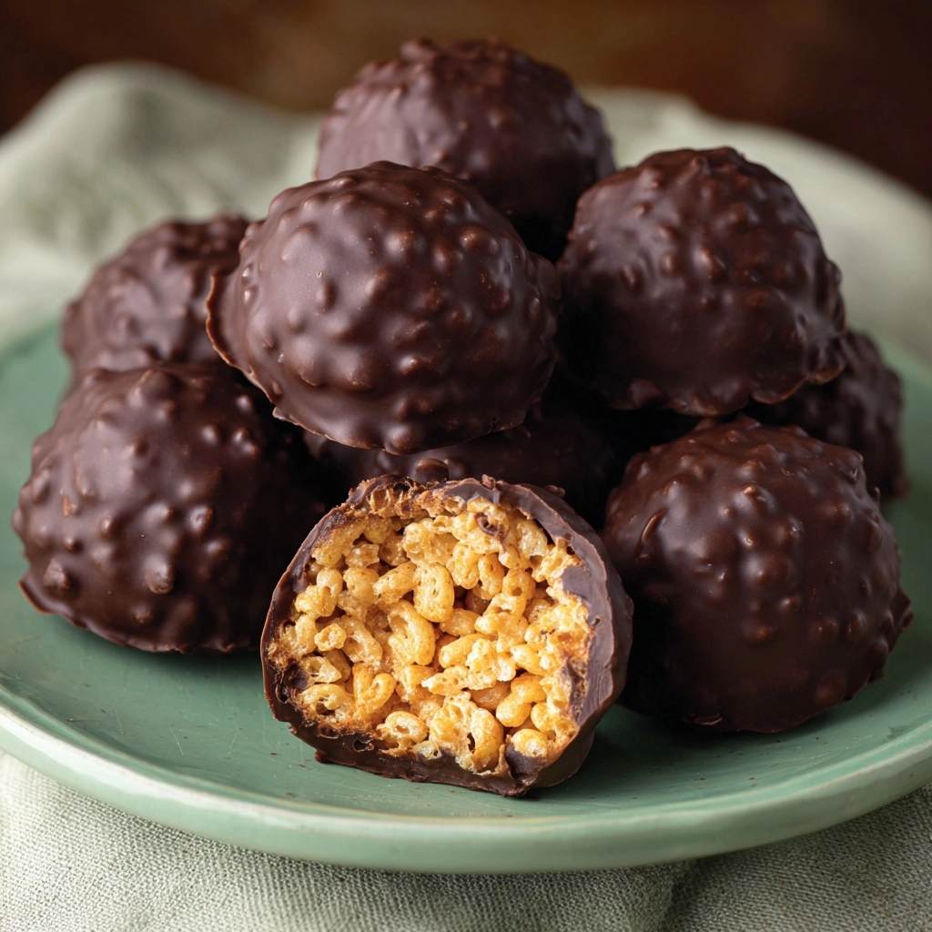Chocolate Rice Krispie Balls Recipe - Recipe Image