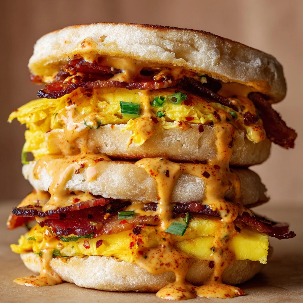 Spicy Chipotle Egg Breakfast Sandwiches Recipe - Recipe Image