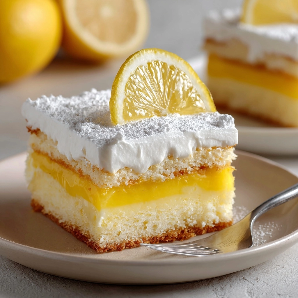 Lemon Lush Cake Recipe - Recipe Image