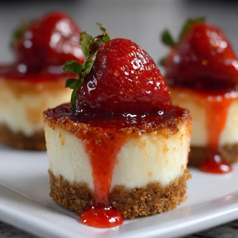 Mini Strawberry Cheesecakes Recipe