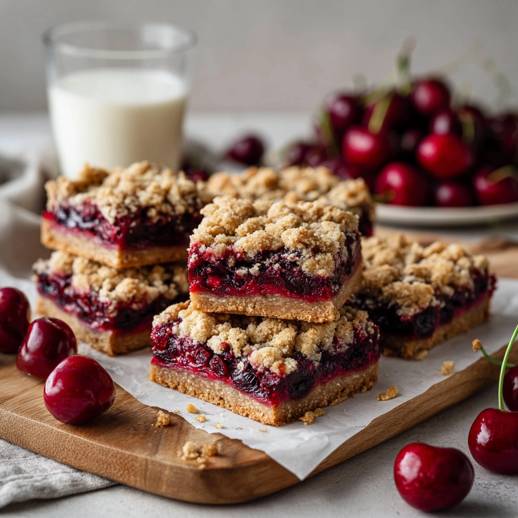 Cherry Crumble Bars Recipe - Recipe Image