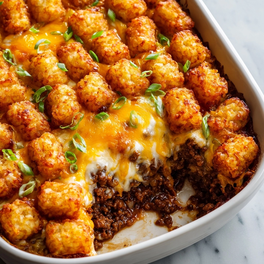 Tater Tot Casserole with Ground Beef Recipe - Recipe Image