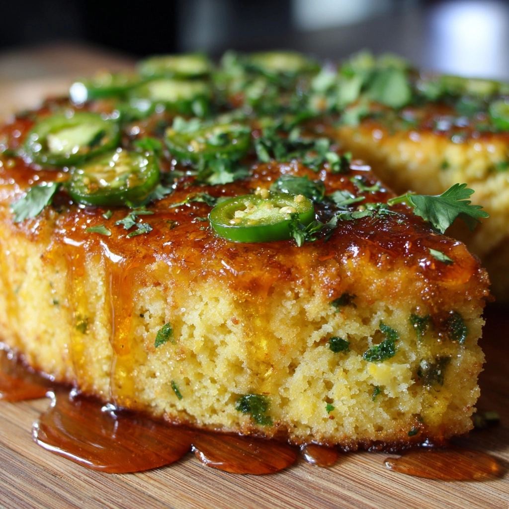 Jalapeño Cornbread with Tangy Lime Honey Glaze Recipe