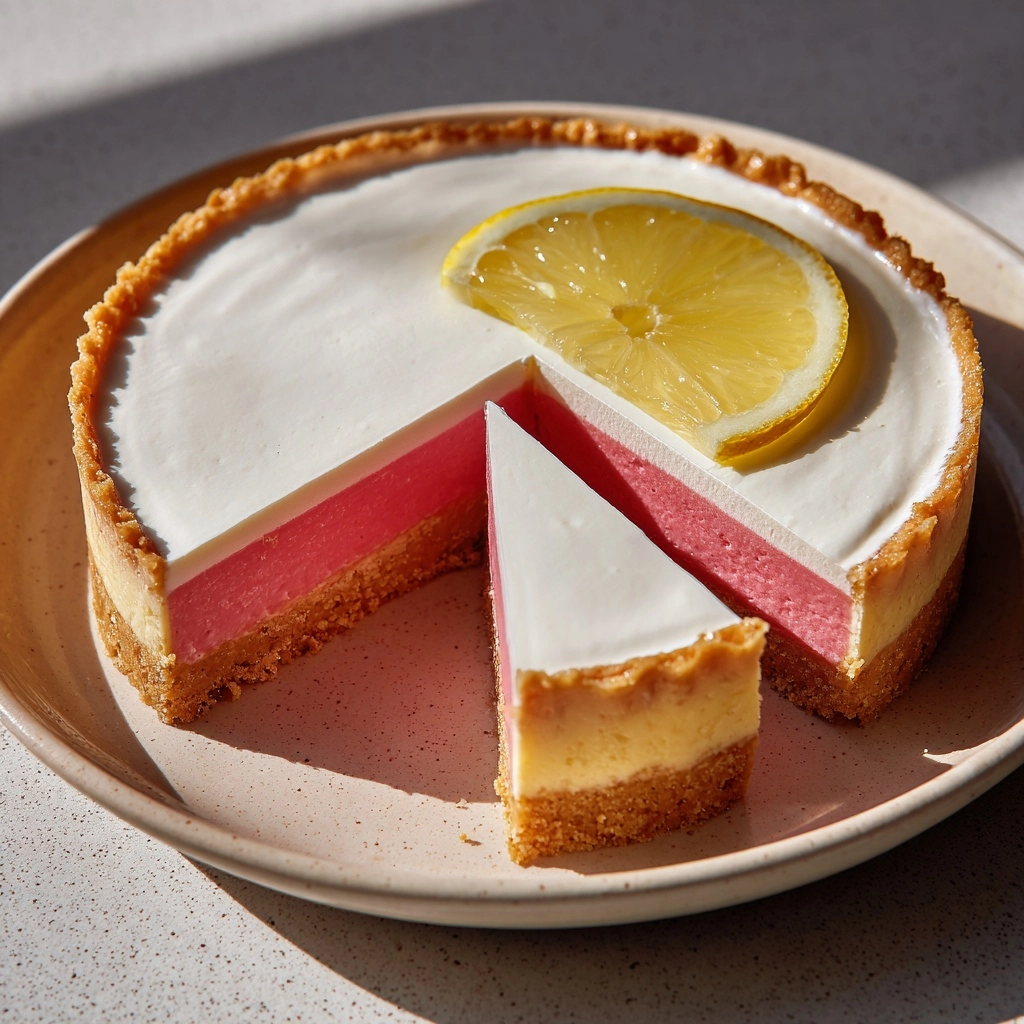 No Bake Strawberry Lemonade Pie Recipe