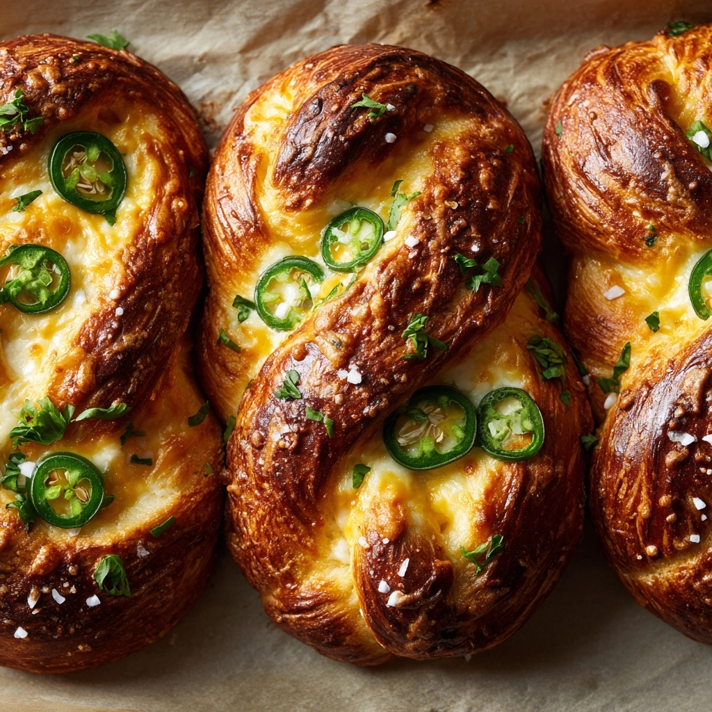Jalapeno Cheddar Pretzel Twists Recipe - Recipe Image