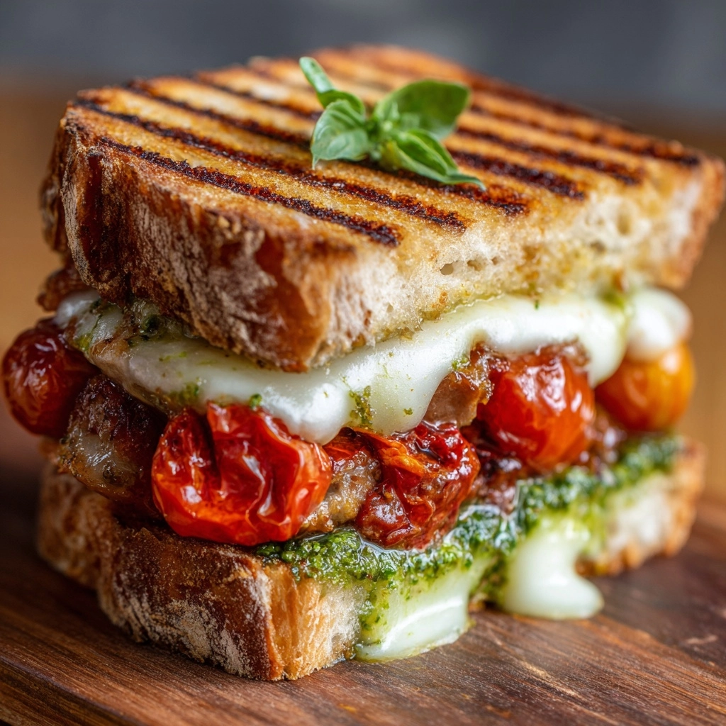 Toasted Tuscan Sausage Sandwich Recipe - Recipe Image