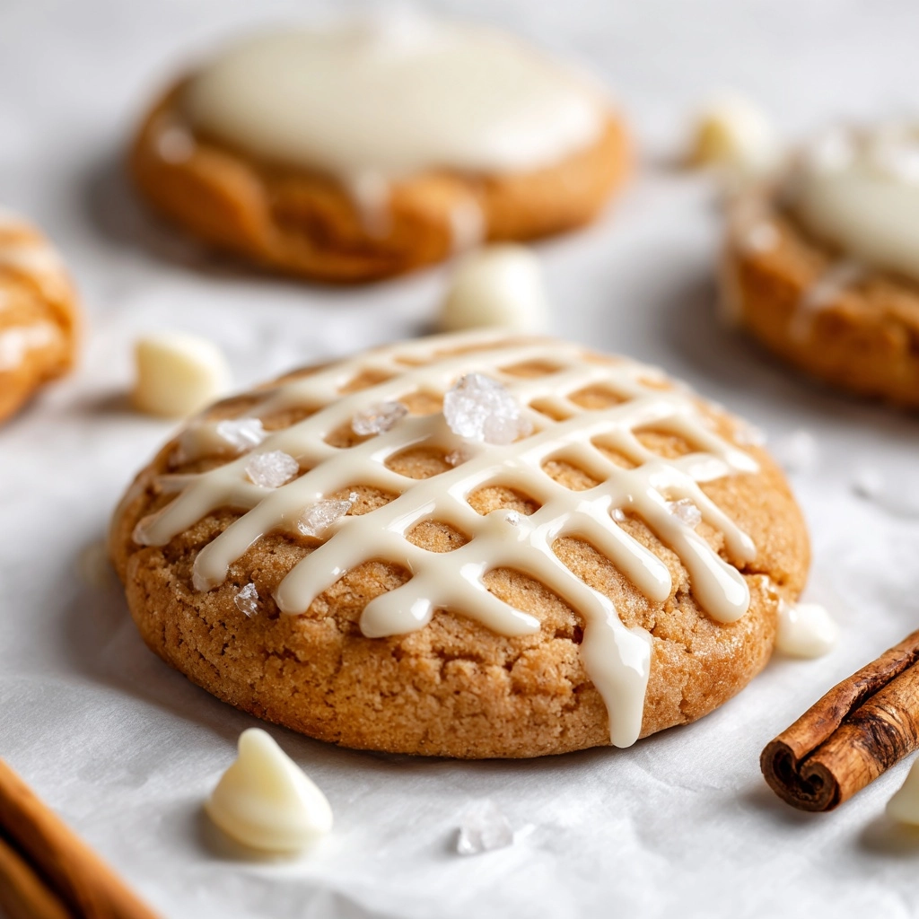 Chewy Maple Cinnamon Cookies with White Chocolate Recipe - Recipe Image