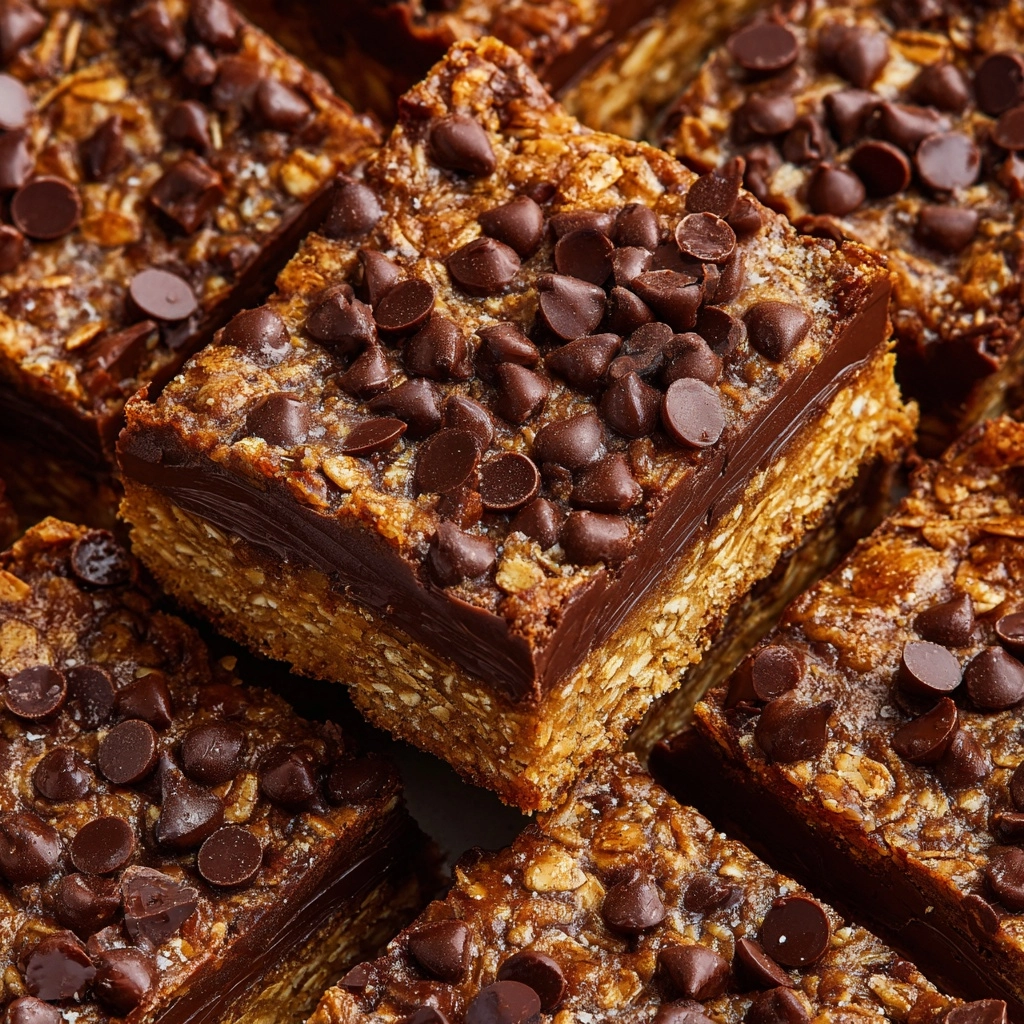 Healthy Chocolate Chip Oat Bars Recipe - Recipe Image
