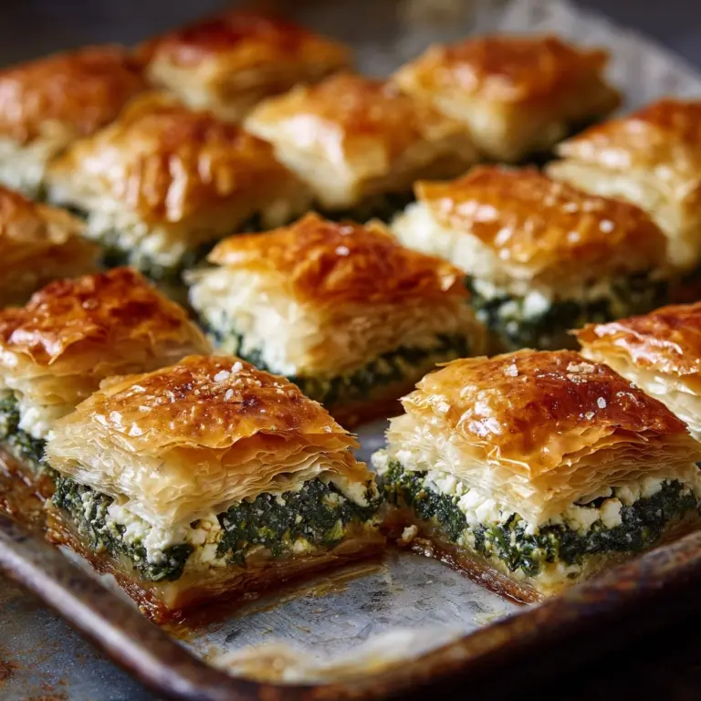 Savory Spinach & Feta Puff Pastry Bites Recipe
