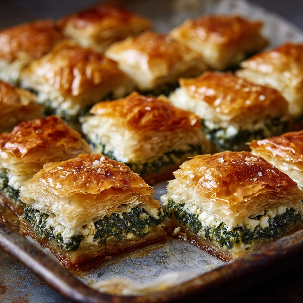 Savory Spinach & Feta Puff Pastry Bites Recipe