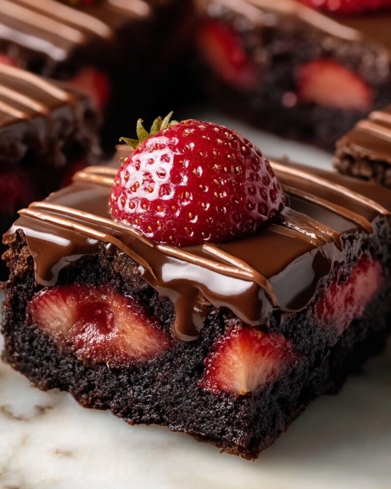 Chocolate-Covered Strawberry Brownies Recipe